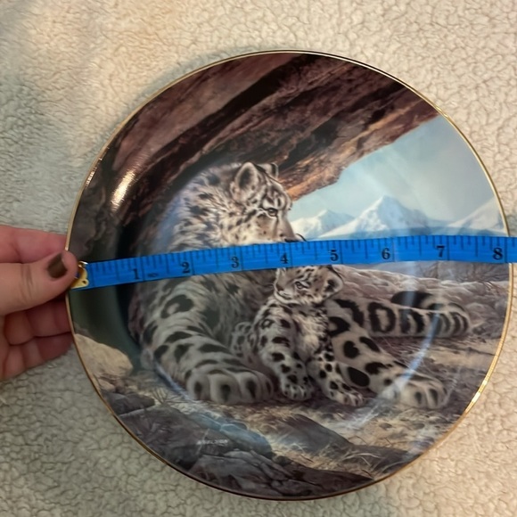 The Snow Leopard Will Nelson Vintage Last of Their Kind Endangered Species Plate - Picture 11 of 13